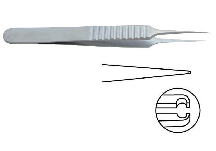 JUWELIER мікро-пінцет; плоска ручка Pierse; прямий; 0,3мм 11,0см. Tontarra Medizintechnik GmbH